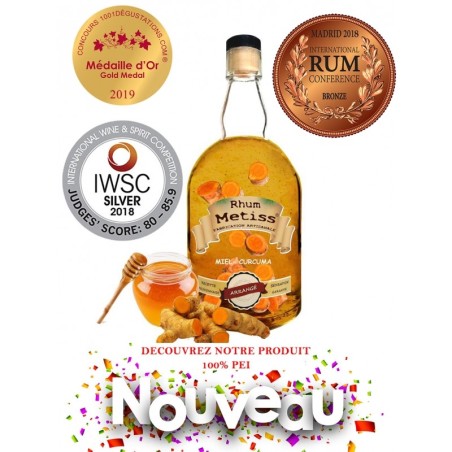 Rhum Arrangé Métiss Miel Curcuma 70 cl