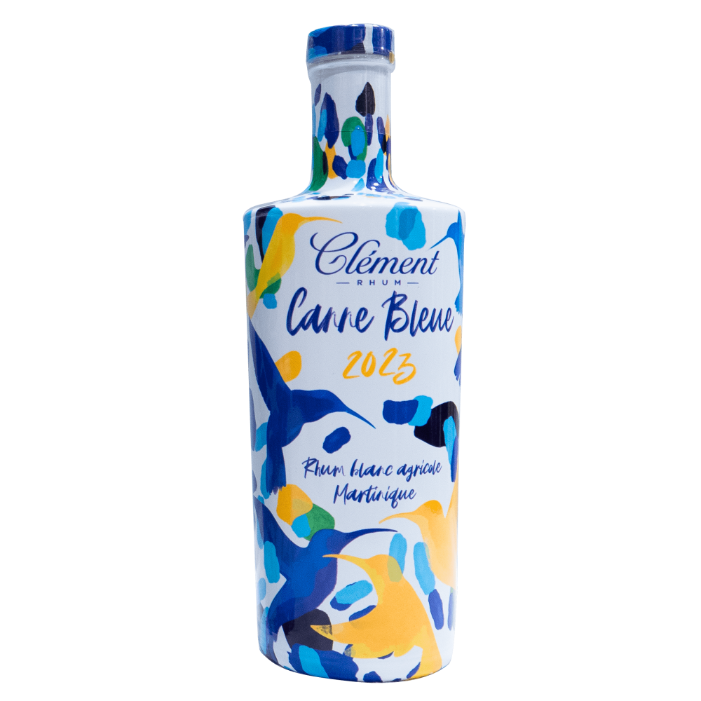 Bouteille de Rhum Clément Blanc Canne Bleue 2023 Édition Jaune