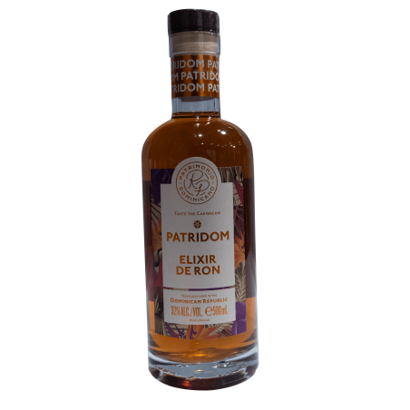 Bouteille de Liqueur de Rhum Patridom Elixir de Ron 32°