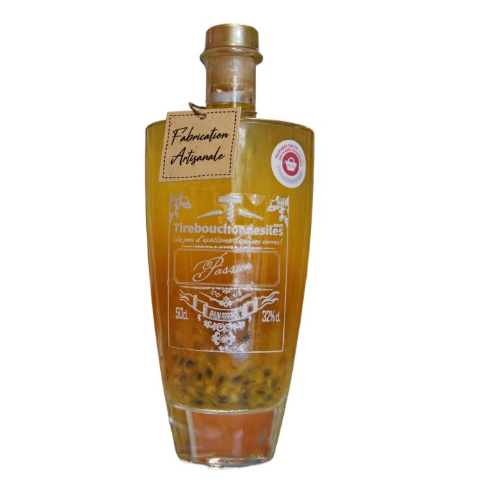 Rhum arrangé 50cl Passion - Tirebouchondesiles