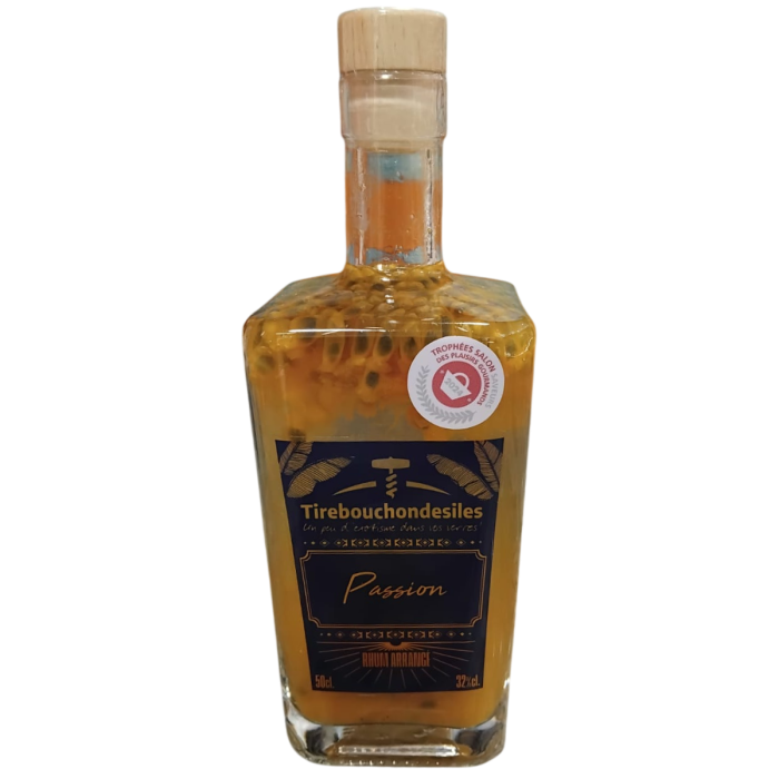Rhum arrangé 50cl Passion - Tirebouchondesiles