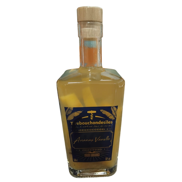 Rhum arrangé 50cl Ananas / Vanille - Tirebouchondesiles